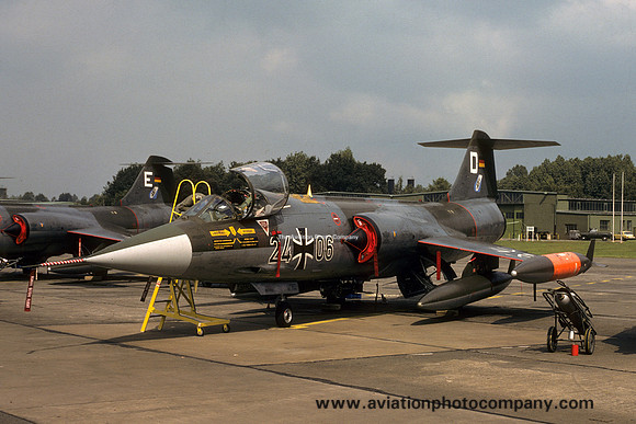 West German Air Force JBG33 Lockheed F-104G Starfighter 24+06 (1978)
