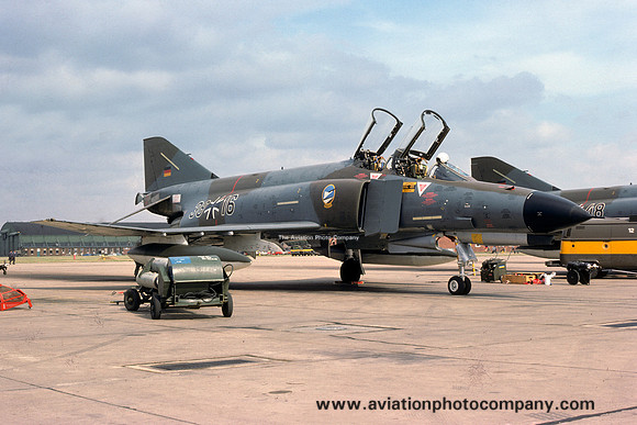 West German Air Force JG74 McDonnell F-4F Phantom 38+16 (1975)