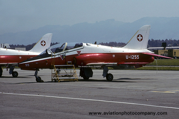 Swiss Air Force Hawker Siddeley Hawk Mk.66 U-1255 (1990)