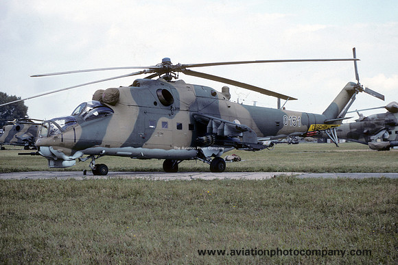 Czech Air Force 51 VRP Mil Mi-24D 0151 (1990)