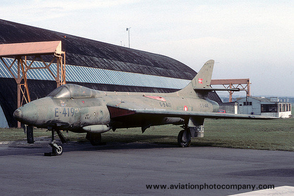 Danish Air Force Hawker Hunter F.51 E-419/G-9-441 (1977)