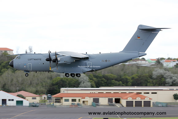 German Air Force LTG62 Airbus A.400M 54+05 at Lajes (2017)