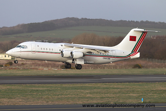 Moroccan Government BAe 146 RJ-100 CNA-SM at Prestwick (2017)