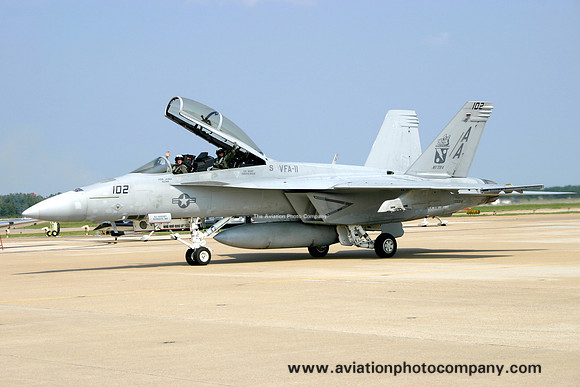 US Navy VFA-11 McDonnell Douglas F/A-18F Super Hornet 166624/AA-102 (2006)