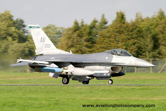 USAF 31st Fighter Wing 555th Fighter Squadron GD F-16C Fighting Falcon 87-0350/AV (2006)