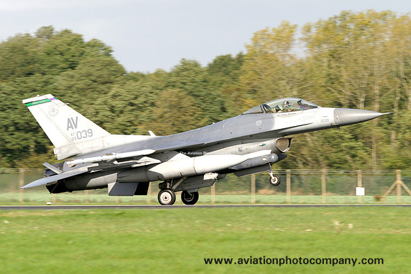USAF 31st Fighter Wing 555th Fighter Squadron GD F-16C Fighting Falcon 89-2039/AV (20060