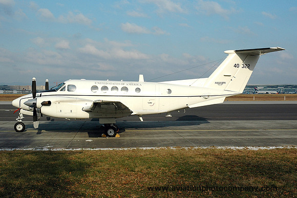 US Army Mississippi National Guard Beech C-12R Huron 84-0322 at Rhein Main (2005)
