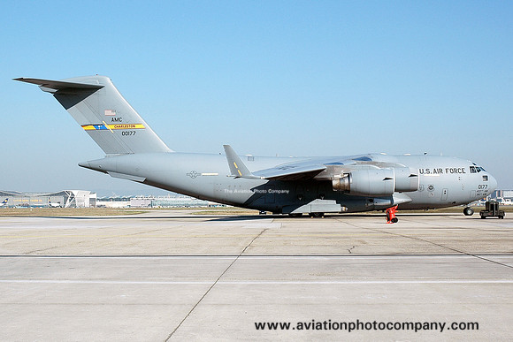 USAF 437th Airlift Wing McDonnell Douglas C-17A Globemaster 00-0177 at Rhein Main (2005)