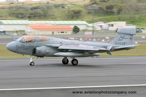 US Marines VMAQ-2 Grumman EA-6B Prowler 162934/CY-76 at Lajes (2017)