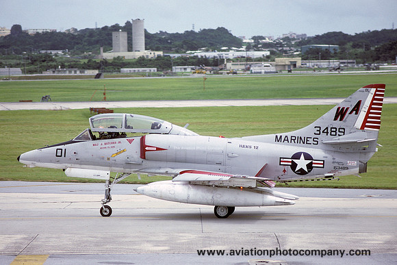 US Marines H&MS-12 Douglas TA-4F Skyhawk 153489/WA-01 (1977)