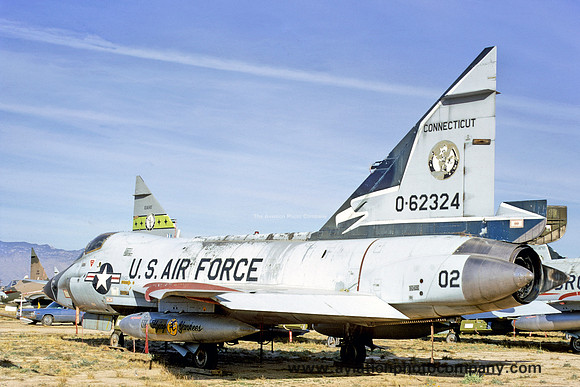 USAF Connecticut Air National Guard Convair TF-102A 56-23424 at MASDC Davis Monthan (1973)