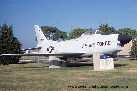 USAF North American F-86D Sabre 54-5244 displayed at Tyndall AFB (1984)