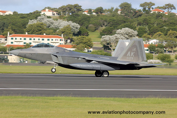 USAF 3 WG Lockheed F-22A 06-4129/AK at Lajes (2013)