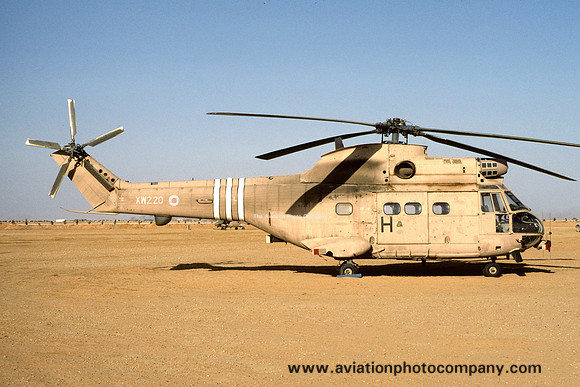 RAF Westland Puma HC.1 XW220 during Operation Granby (1991)