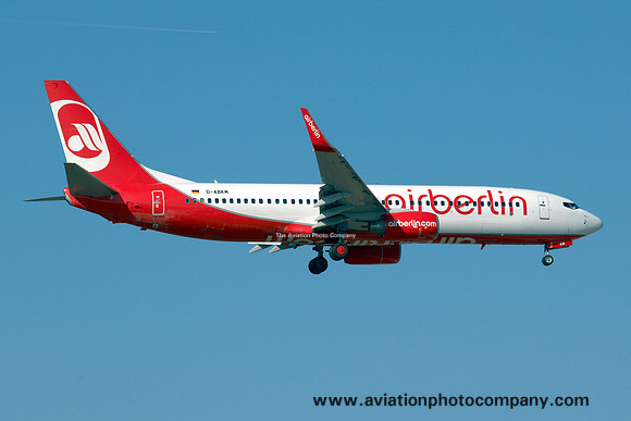 Air Berlin Boeing 737-800 D-ABKM at Frankfurt IAP (2013)