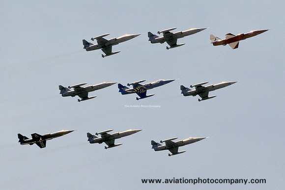 Italian Air Force Lockheed F-104 Starfighter formation (2004)