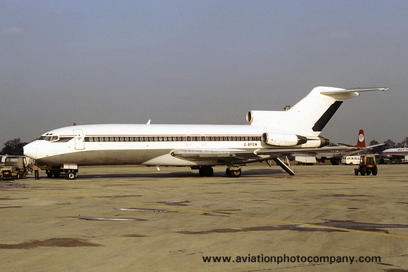 Dan Air Boeing 727-95 G-BFGN at Lasham (1977)