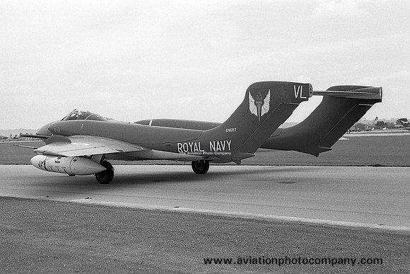 Royal Navy 766 Squadron De Havilland Sea Vixen FAW.2 XN687/VL701 (1971)