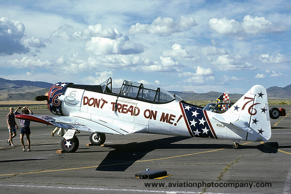 North American SNJ-5 Texan N30JF at Reno (1975)