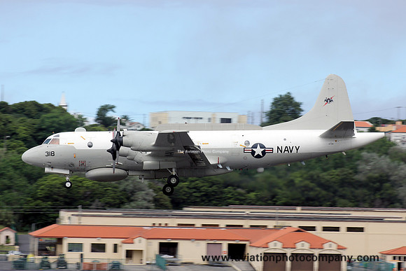 US Navy VQ-1 Lockheed EP-3E 157318 at Lajes (2012)