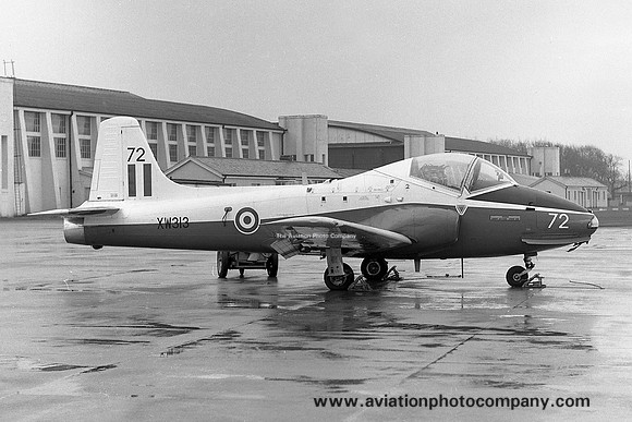 RAF 1 Flying Training School Hunting Jet Provost T.5 XW313/72 at RAF Leuchars (1971)