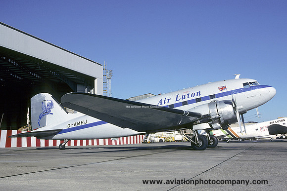 Air Luton Douglas C-47A Dakota G-AMHJ (1985)