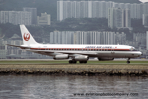 Japan Airlines Douglas DC-8-62 JA8035 at Hong Kong Kai Tak (1984)