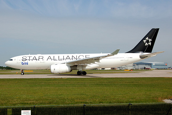 BMI British Midland Airbus A330-243 G-WWBD at Manchester (2006)