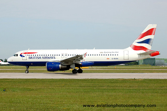British Airways Airbus A320-211 G-BUSH at Manchester (2006)