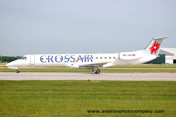 Crossair Embraer EMB-145 HB-JAO at Manchester (2006)