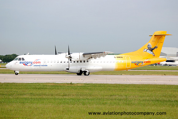 Aurigny Air Services ATR-72-202 G-BWDA at Manchester (2006)