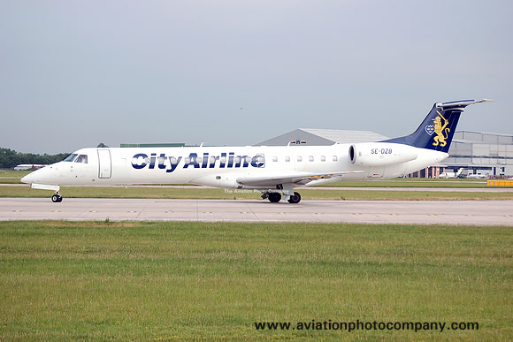 City Airline Embraer EMB-145 SE-DZB at Manchester (20060