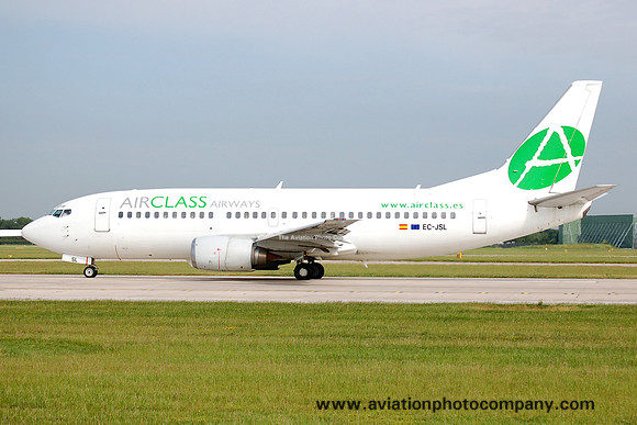 Air Class Airways Boeing 737-33A EC-JSL at Manchester (2006)