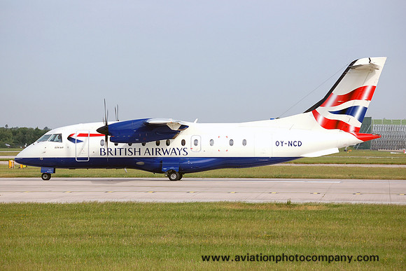 Sun Air/British Airways Dornier 328-110 OY-NCD at Manchester (2006)