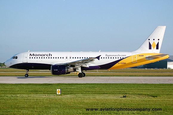 Monarch Airlines Airbus A320-212 G-OZBB at Manchester (2006)