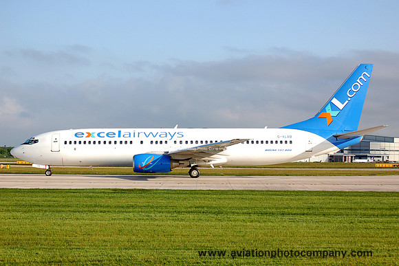 Excel Airway Boeing 737-8Q8 G-XLAB at Manchester (2006)
