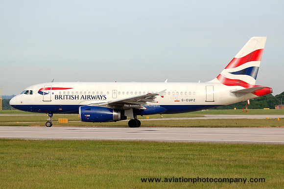 British Airways Airbus A319-131 G-EUPZ at Manchester (2006)
