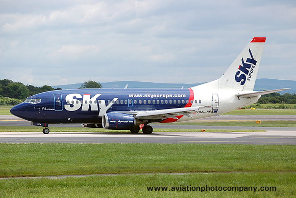 Sky Europe Airlines Boeing 737-5Y0 OM-SEA at Manchester (2006)