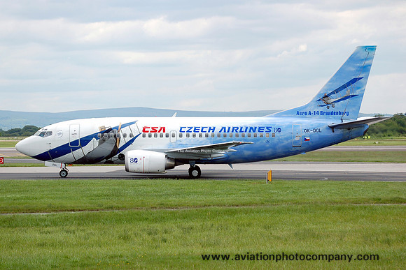 CSA Czech Airlines Boeing 737-55S OK-DGL at Manchester (2006)