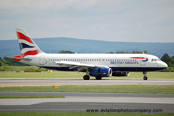 GB Airways/British Airways Airbus A320-232 G-TTOC at Manchester (2006)