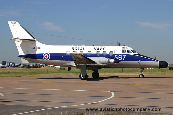 Royal Navy 750 Squadron Handley Page Jetstream T.2 XX486/CU567 at RIAT Fairford (2006)