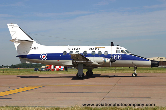 Royal Navy 750 Squadron Handley Page Jetstream T.2 XX484/CU566 at RIAT Fairford (2006)