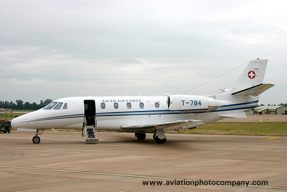 Swiss Air Force Cessna 560XL Citation Excel T-784 at RIAT Fairford (2006)