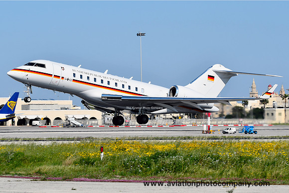 German Air Force FBS Bombardier BD-700 Global 5000 14+02 at Malta Luqa (2017)