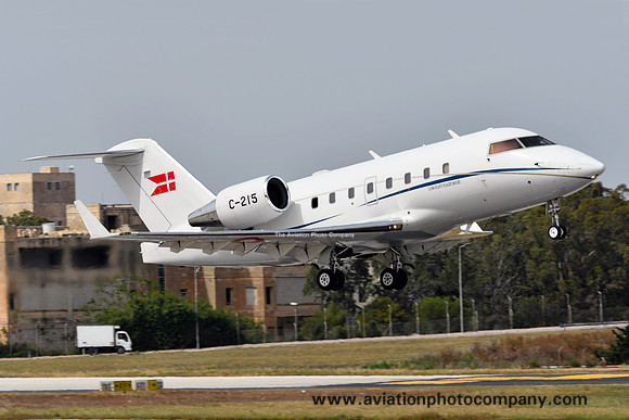 Danish Air Force Esk 721 Canadair CL-604 Challenger C-215 at Malta Luqa (2017)