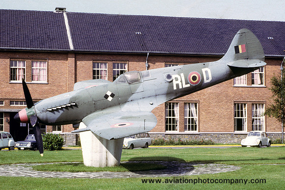 Belgian Air Force Supermarine Spitfire RL-D diplayed at Florennes (1972)