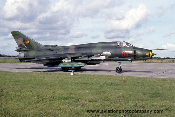 East German Air Force JBG77 Sukhoi Su-22M 645 (1990)