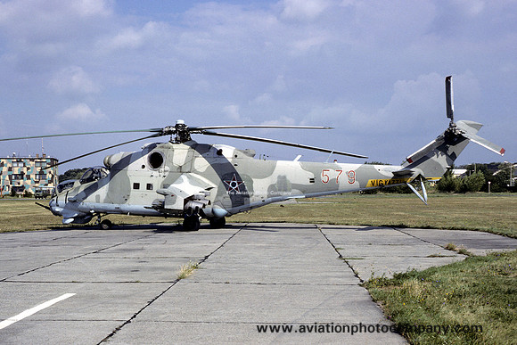 Hungarian Air Force Mil Mi-24D 579 (1990)