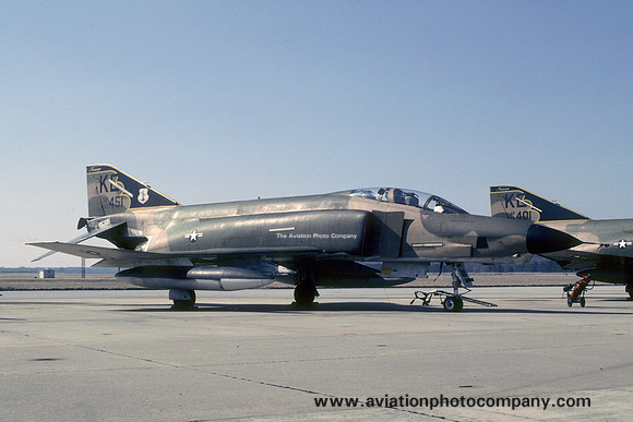 USAF Mississippi Air National Guard 153rd Tactical Reconnaissance Squadron McDonnell RF-4C Phantom 67-0451/KE (1982)