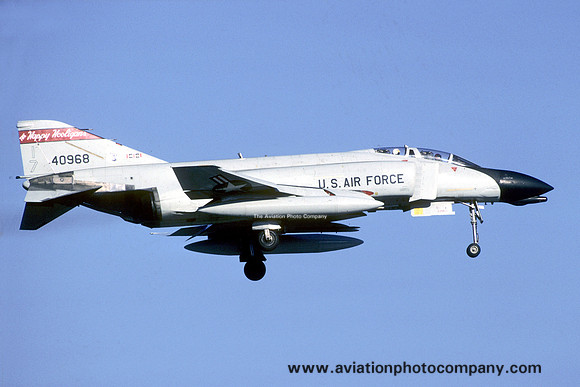 USAF North Dakota Air National Guard 178th Fighter Interceptor Squadron McDonnell F-4D Phantom 64-0968 (1987)